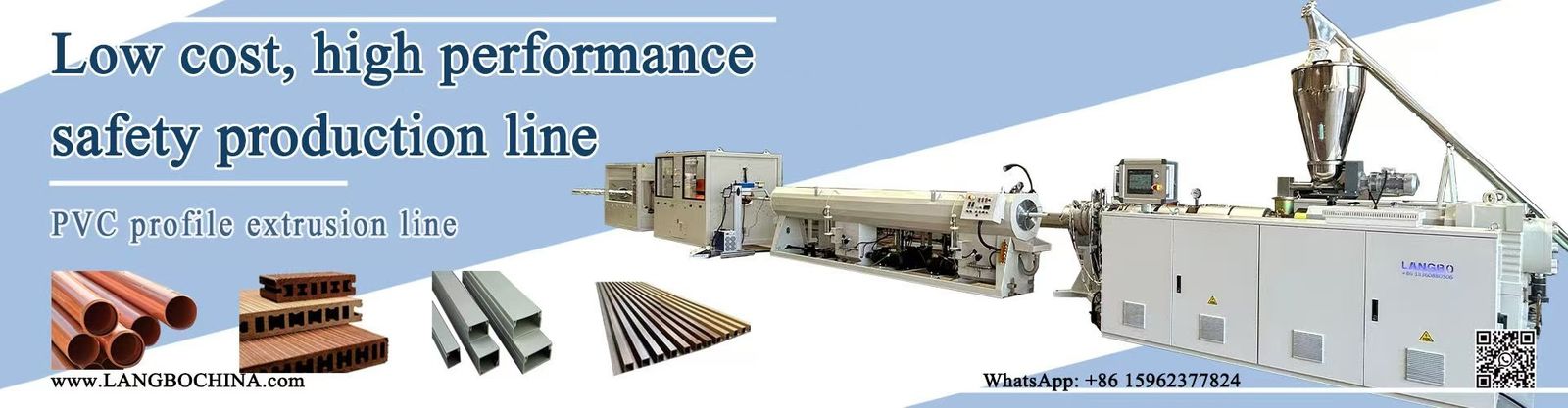 Linha da extrusão do perfil do PVC