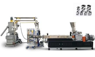 Máquina de corte quente da peletização do Pvc do parafuso dobro, equipamento 60KW da peletização do plástico