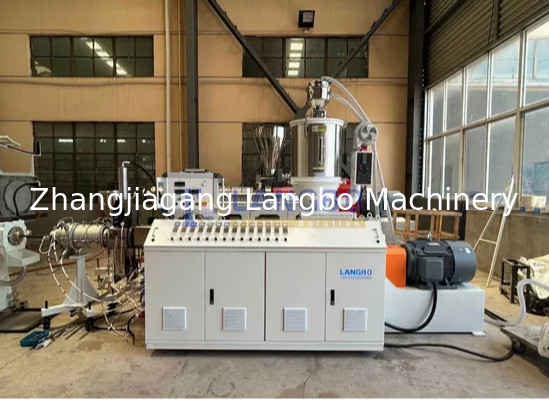 qualidade  Natural Gas Pe Pipe Production Line , Single Screw Extruder Hdpe Pipe Machine Fábrica