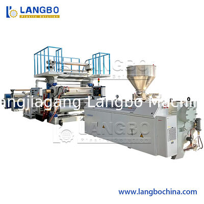 qualidade  Waterproof PVC Marble Sheet Production Line , PVC Plastic Sheet Extrusion Line Fábrica