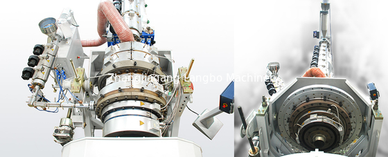 PE de grande diâmetro tubo de parede oca dupla extrusora de parafuso único extrusão linha de produção de plástico máquina de fabricação