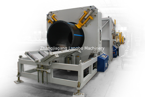 Linha de extrusão de tubos HDPE PE de alta capacidade de 355-800 mm de diâmetro com caixa de engrenagens integrada