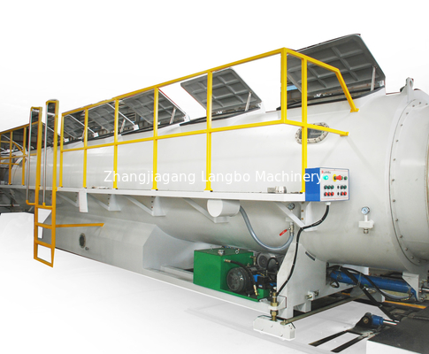 Linha de extrusão de tubos HDPE PE de alta capacidade de 355-800 mm de diâmetro com caixa de engrenagens integrada