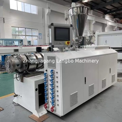 Linha de produção de tubos de PVC de controle PLC alta produção e produtividade