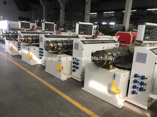 Linha de produção de máquinas de extrusão de tubos de condução elétrica de PVC de 16 a 315 mm