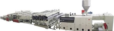 linha de produção da placa da espuma do PVC de 1220mm, equipamento plástico da extrusão do parafuso dobro