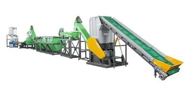 Linha de reciclagem plástica Waste resistência de corrosão da tensão de entrada de 380v