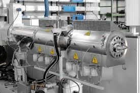 Máquina de alta velocidade da extrusora de parafuso, máquina automática do plástico da extrusora