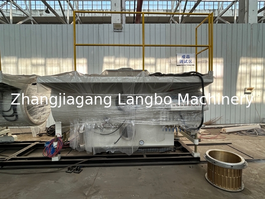 Grande Diâmetro DN Tamanho Dupla/Tripla Parede HDPE PE Abastecimento de água Grande Diâmetro Plástico PP PPR HDPE PE Pprc Tubo Extrusão Linha de Produção de Máquina de Fabricação