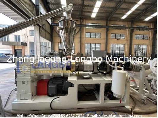 Linha de extrusão de tubos OPVC 16-160mm Máquina de fabricação de tubos de PVC Extrusora de parafuso duplo cônica
