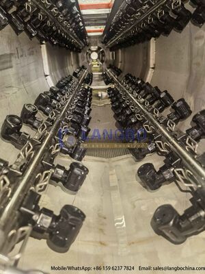 Linha de extrusão de tubos de PVC-U de 50-200 mm com caixa de engrenagens integrada de 80/156 kW e motor
