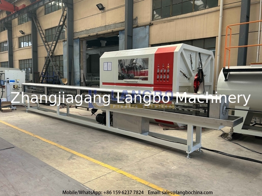 Máquina de fabricação de tubos de canalização de água de esgoto de parede única de plástico HDPE PE com relação LD 33 1