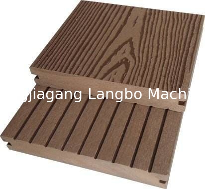 Máquina WPC Madeira Plástico Composite decking sólido oca piso de deck Post Composite Profile Ferrovias Linha de produção de extrusão
