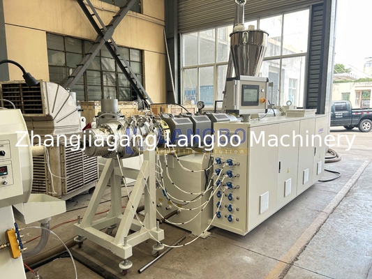 Máquina de fabricação de tubos de PVC de 75-250 mm, condutas elétricas e abastecimento de água