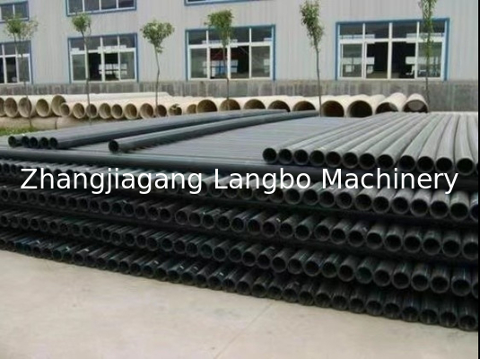 Linea de extrusão de tubos de plástico para máquinas de tubos de HDPE com controle de tela sensível ao toque PLC