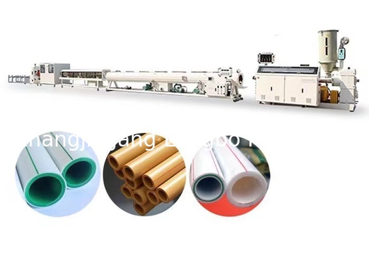 Linha de produção de extrusão de tubos PPR de parafuso único Máquina de extrusão de extrusores de plástico Máquina de extrusão de tubos de fibra de vidro PPR