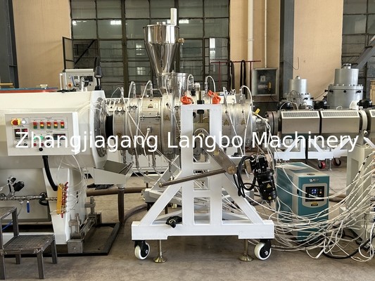 Máquina de fabricação de extrusores de tubos de plástico PVC PE suave rígido flexível