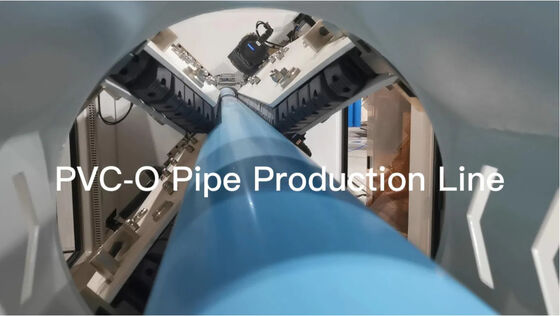 Máquina de extrusão de tubos de PVC de plástico equipada com motor  e inversor ABB
