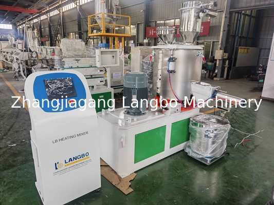 Máquina de mistura industrial de alta velocidade de aquecimento quente e resfriamento de PVC para grânulos de pó de plástico Mistura e reciclagem com lâminas resistentes ao desgaste Prevenir aglomeração