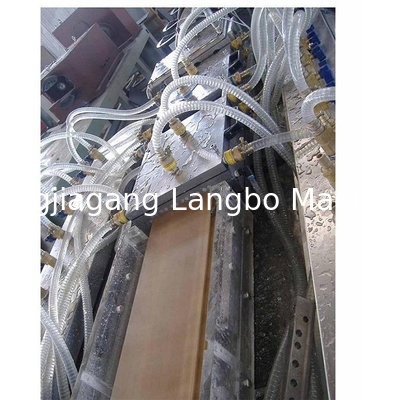 Linha de extrusão de extrusores de duplo parafusos de PVC WPC cónico para perfis de plástico