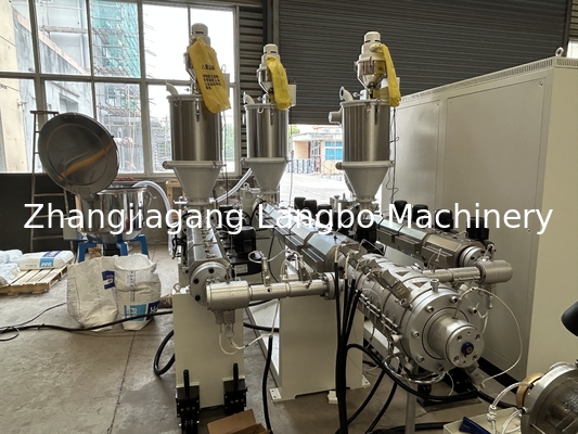 Máquina de produção de extrusão para tubos corrugados de parede simples, mangueiras e tubos de plástico PPR para água, esgoto e conduítes elétricos