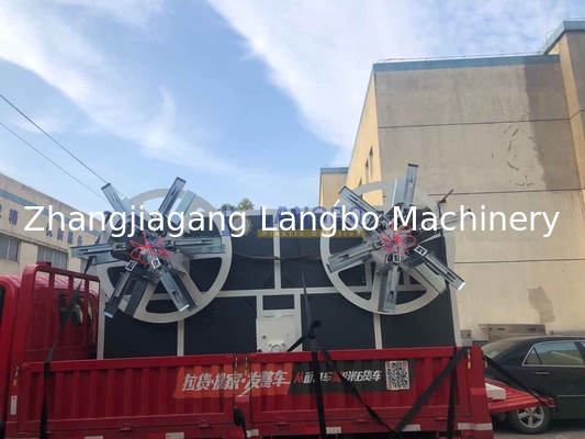 Empilhadeira de tubos de plástico com componentes elétricos Schneider e velocidade de enrolamento de 0,1-10 m/min