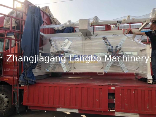 Máquina Rebobinadora de Tubos Plásticos de Dupla Estação PE HDPE Enrolador de Tubos Corrugados