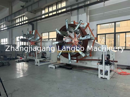 Equipamento de Enrolamento de Tubos PE Industrial Totalmente Automático de 16-160MM de Diâmetro para Processo de Enrolamento