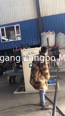 Enrolador de tubos PE HDPE de 16-160MM, máquina enroladora de mangueira plástica flexível com estação simples dupla e velocidade de enrolamento 0,1-10m/min
