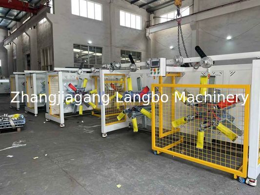 Máquina de Enrolamento de Bobinas para Tubos Plásticos PE HDPE Tubo Corrugado 2 Estações de Bobinas