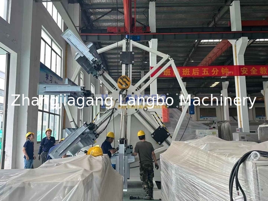 Voltagem de demanda do cliente PE máquina de enrolamento automática de tubos de água em espiral com 1600-3200 mm de alcance de enrolamento