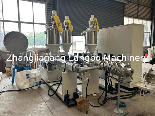 Máquina para fabricação de tubos PPR de plástico  Linha de produção de tubos PPR Máquina de extrusão de tubos de plástico