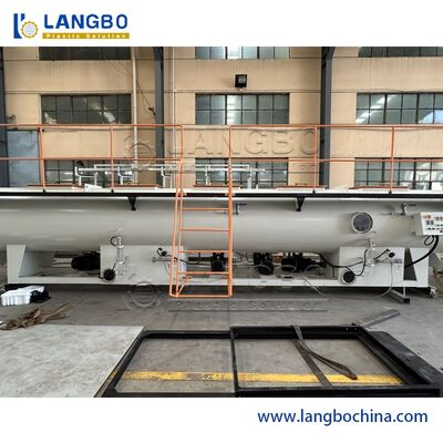 Extrusora plástica da tubulação da canalização do PVC do controle do PLC, tubulação plástica que faz máquinas