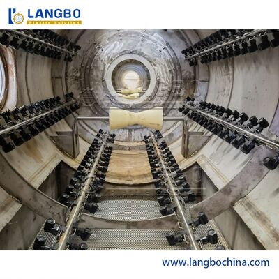 Linha de produção de tubos de PVC de controle PLC alta produção e produtividade