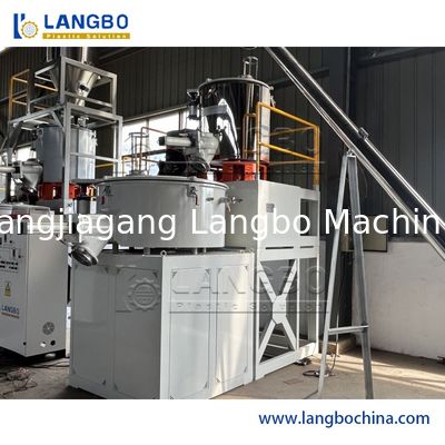 Misturador industrial de pvc em pó de alta velocidade com sistema de aquecimento e arrefecimento para compostos rígidos de pvc