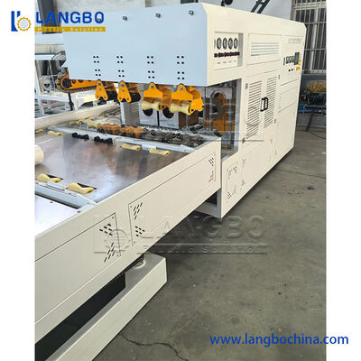 Pequena máquina de laminação de tubos de PVC para 16-50 mm com controle de tela sensível ao toque e extrusora de parafuso único