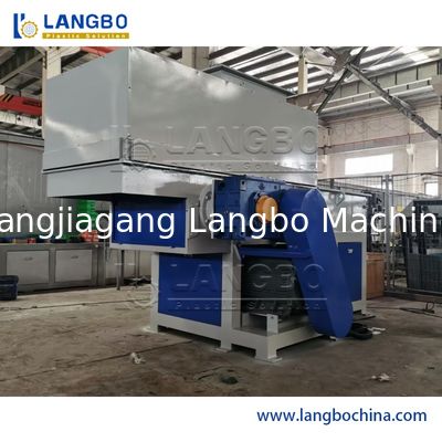 Máquina Trituradora de Resíduos de Pneus de Borracha de Eixo Duplo, Garrafas Plásticas, Sucata Metálica