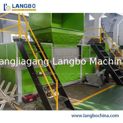 Máquina automática de reciclagem de resíduos de plástico, trituradora de garrafas para animais de estimação