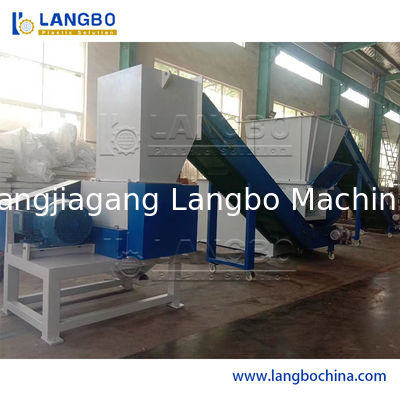 Triturador de eixo duplo para resíduos de papelão, pneus, borracha, sucata metálica, madeira, toras, tambores, tubos e plástico para máquina de reciclagem