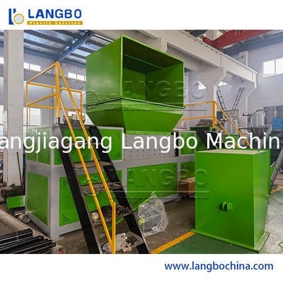 Waste Film/Pipe/Bottle/Bag/Wood Pallet/Cardboard/Tdf/Tire/Metal/Paper/Cardboard Plastic Double Shaft Shredder Machine