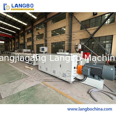 Linha plástica de poupança de energia da extrusão da tubulação, extrusora de parafuso novas do gêmeo da circunstância