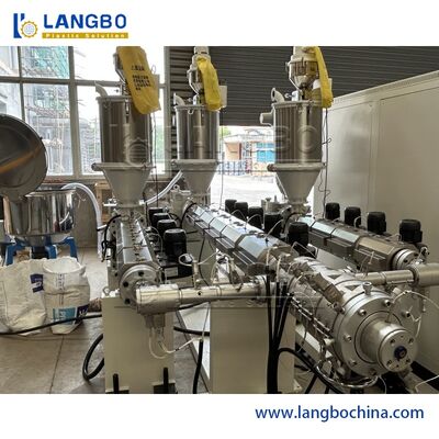 Linha Multilayer 16mm - 63mm 180kg/PLC da extrusão da tubulação de Ppr de H