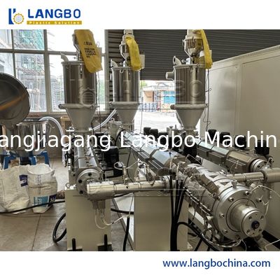 Linha Multilayer 16mm - 63mm 180kg/PLC da extrusão da tubulação de Ppr de H Siemens