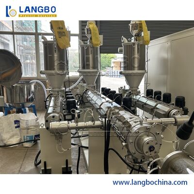 Máquina automática de extrusão de tubos PPR de 16-63 mm de poupança de energia