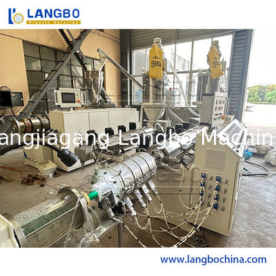 Linha de Extrusão de Tubos PPR com Saída de 180kg/h, Co-Extrusão de 3 Camadas e Controle PLC SIEMENS