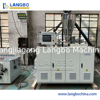 Linha plástica da extrusão do perfil do PVC de 20 M para a fatura da telha do canto do teto da parede