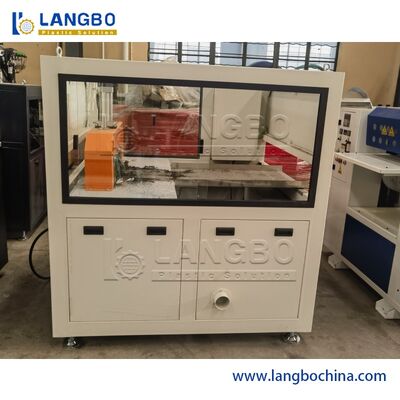 linha da extrusão do perfil do PVC de 300mm com a extrusora de parafuso dobro cônica