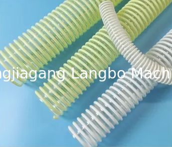 Linha de produção de tubos ondulados de plástico de parede única Máquina de plástico