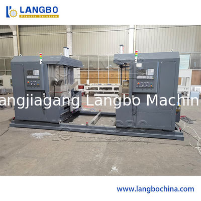 Máquina de rosqueamento de tubos de PVC com sistema de controlo CNC/PLC de 16-160 mm de alcance e centralização e alimentação automáticas