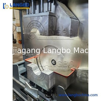 Máquina de rosca de tubos de PVC com diâmetro de tubos de 16-160 mm, sistema de controlo CNC/PLC e centralização e alimentação automática